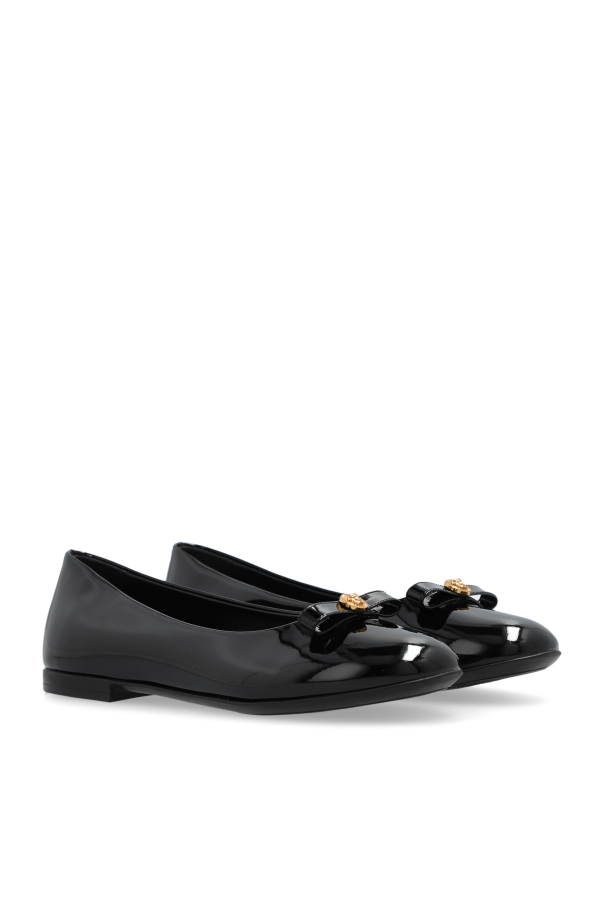 Versace Kids Leather ballet flats